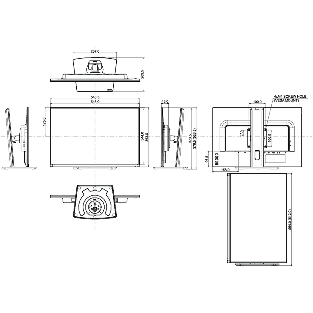 Внешний вид Монитор IIYAMA XUB2595WSU-B5