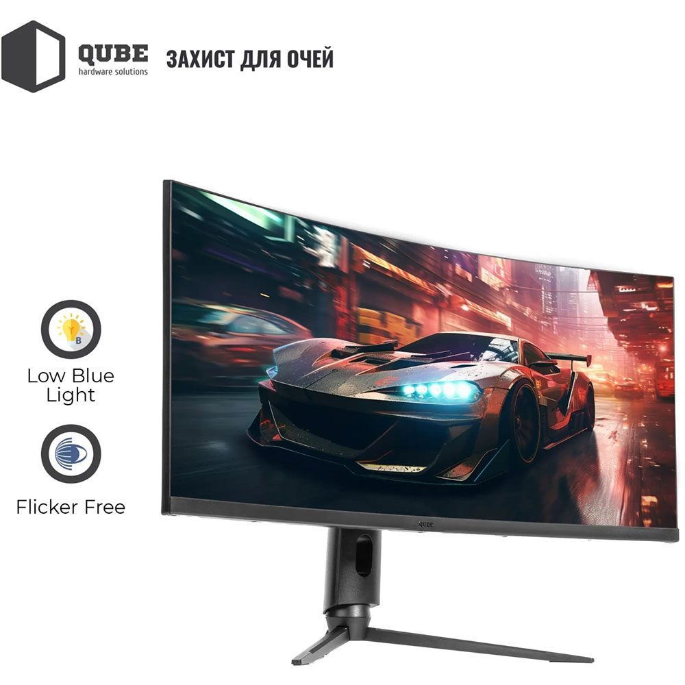 Изображение Монитор QUBE Overlord C34UQ180HC