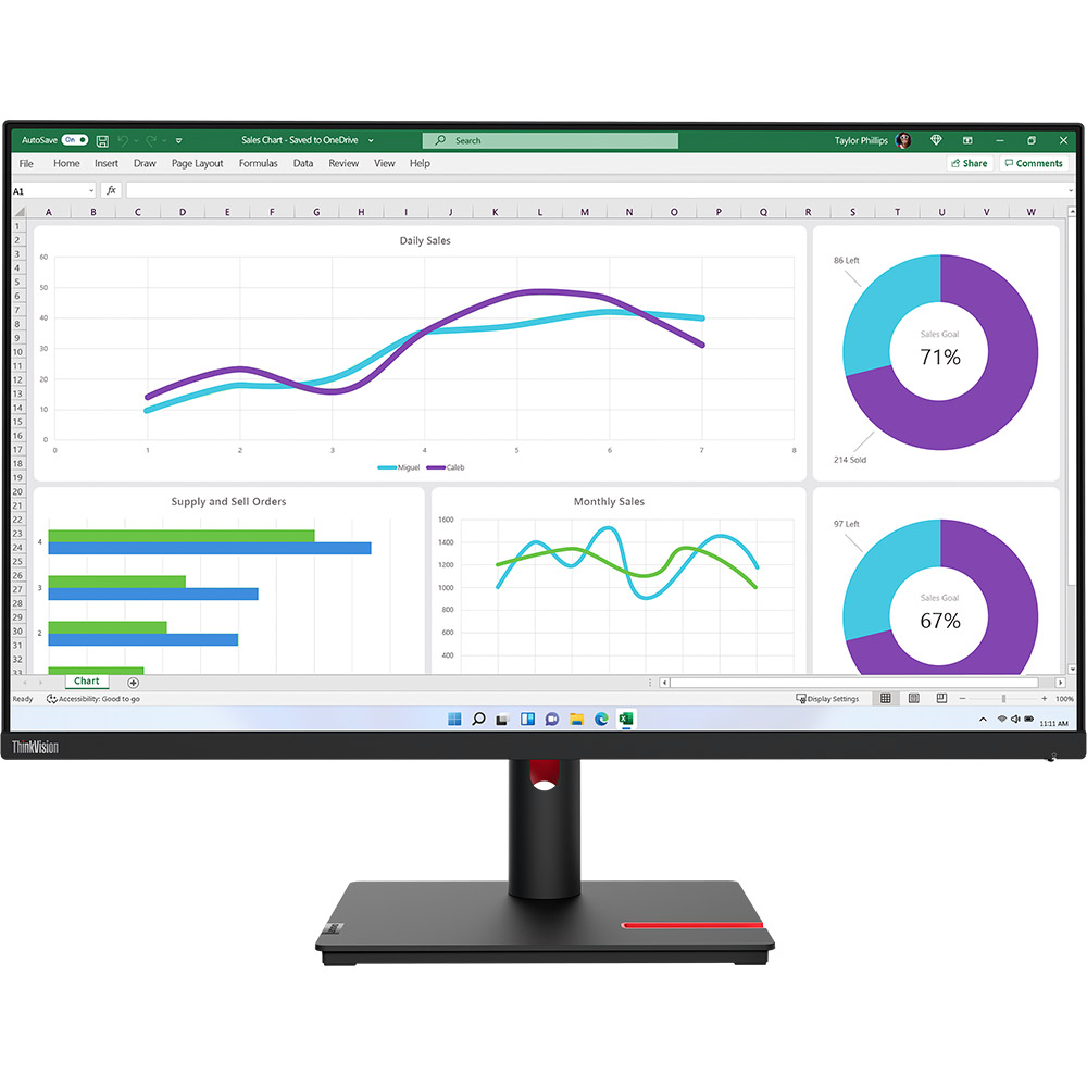 Монітор LENOVO ThinkVision T32h-30 (63D3GAT1UA) Діагональ 31.5