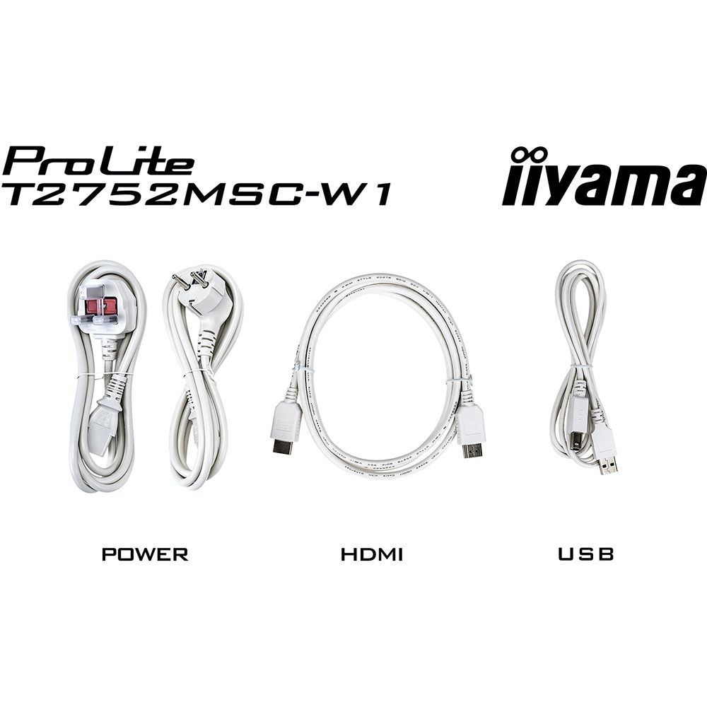 Фото 19 Монитор IIYAMA Prolite T2752MSC-W1 White