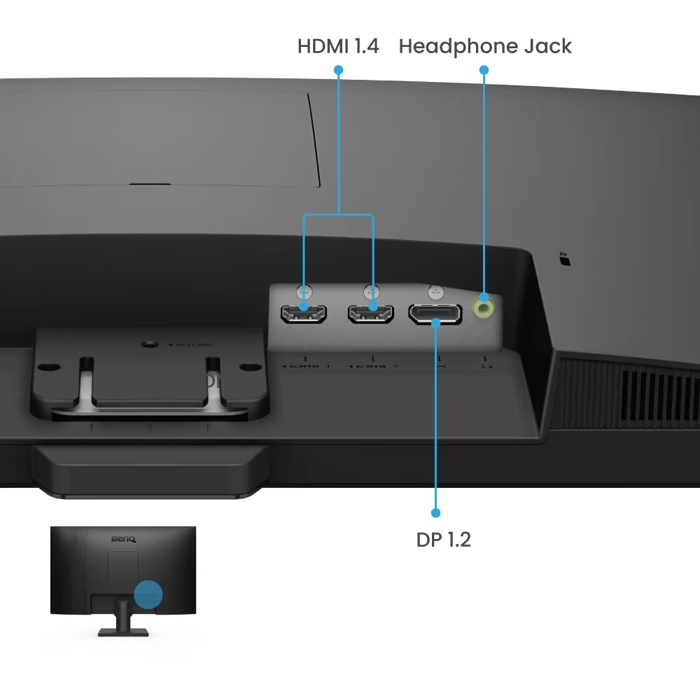 Зовнішній вигляд Монітор BENQ GW2790E BLACK (9H.LMFLJ.LBE)