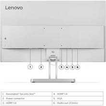 Монітор LENOVO 27" L27i-4A Cloud Gray (67BEKAC1UA)