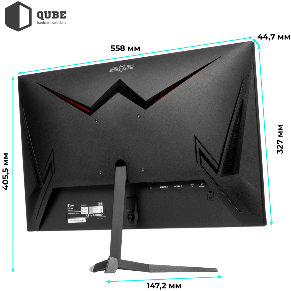 Фото Монитор QUBE Overlord 24,5" G25F180Plus