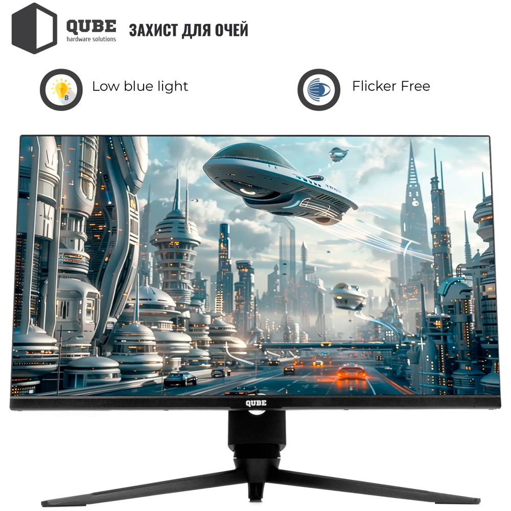 Зовнішній вигляд Монітор QUBE Overlord 24,5" G25F360H