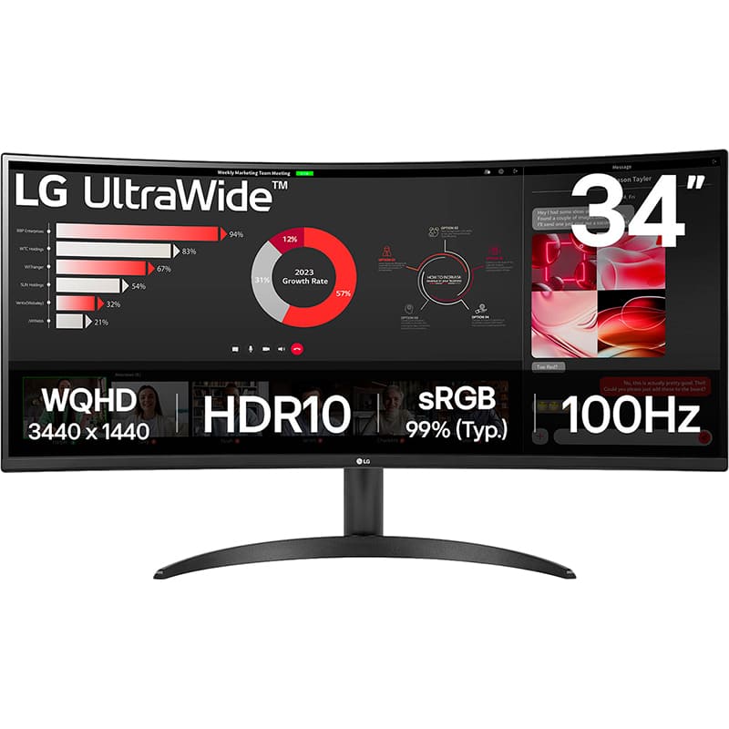 Монітор LG Curved UltraWide 34WR50QK-B