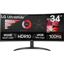 Монитор LG Curved UltraWide 34WR50QK-B