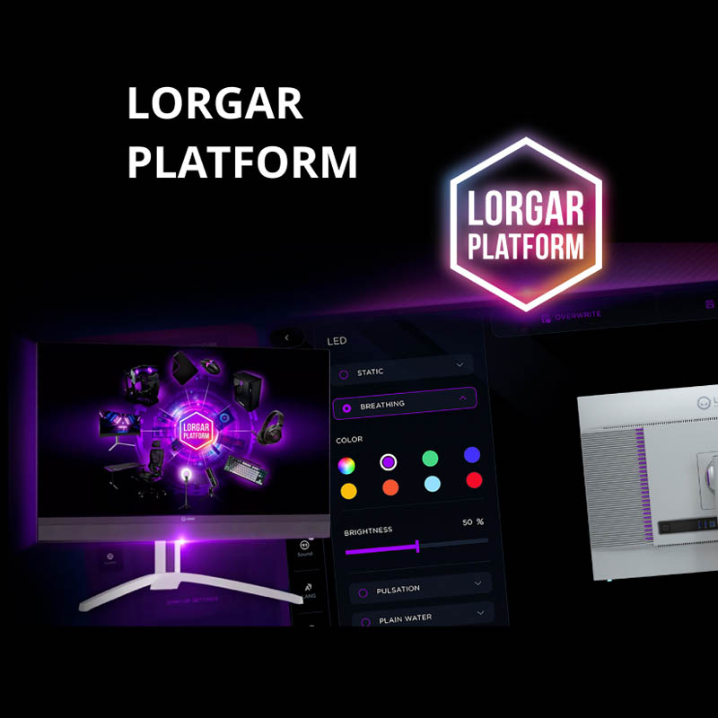 Монитор LORGAR 27MP1 (LRG-27MP1U160-GY) Разрешение 3840 x 2160