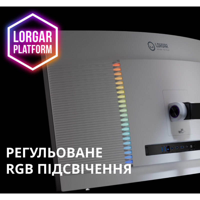 Замовити Монітор LORGAR 34MP1 UWQHD Black/Gray (LRG-34MP1W180C-GY)