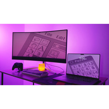 Монітор LORGAR 34MP1 UWQHD Black/Gray (LRG-34MP1W180C-GY)