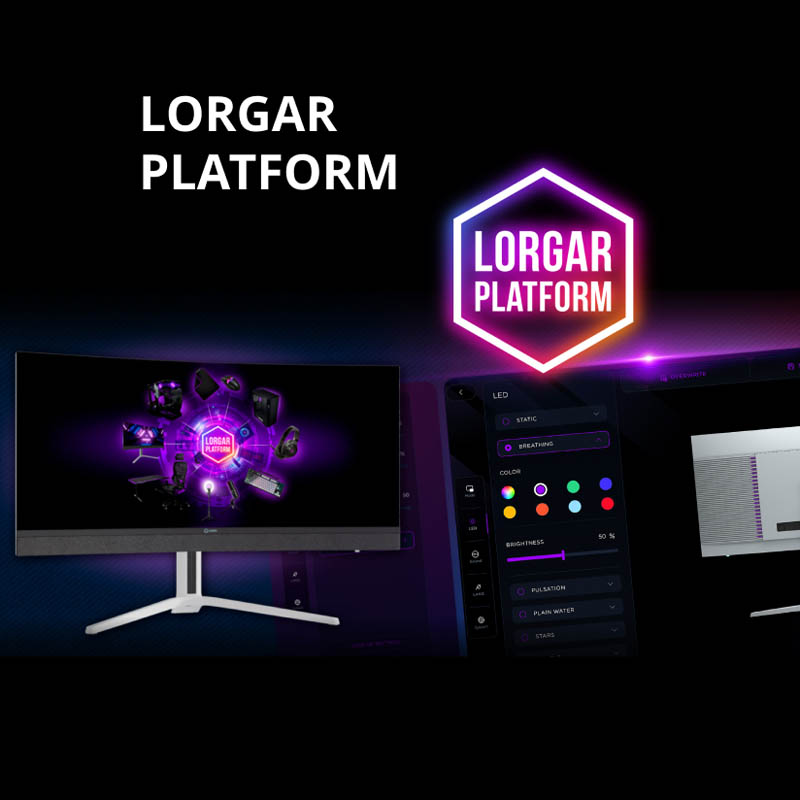 Монітор LORGAR 34MP1 UWQHD Black/Gray (LRG-34MP1W180C-GY) Матриця VA