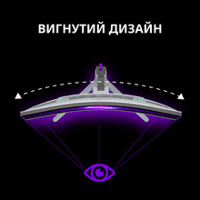 Монітор LORGAR 34MP1 UWQHD Black/Gray (LRG-34MP1W180C-GY)