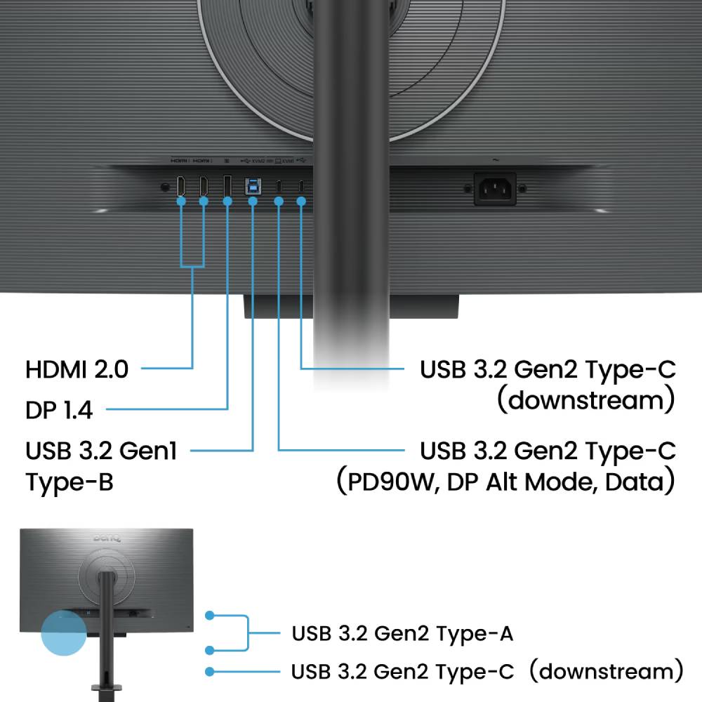 Фото 15 Монітор BENQ RD320UA Metallic Grey (9H.LMTLA.TBE)