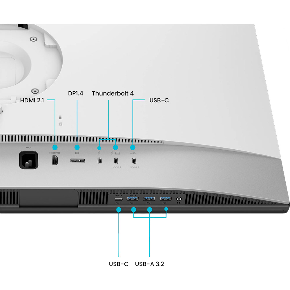 Монітор BENQ PD3226G White-Silver (9H.LMVLA.TBE) Матриця IPS