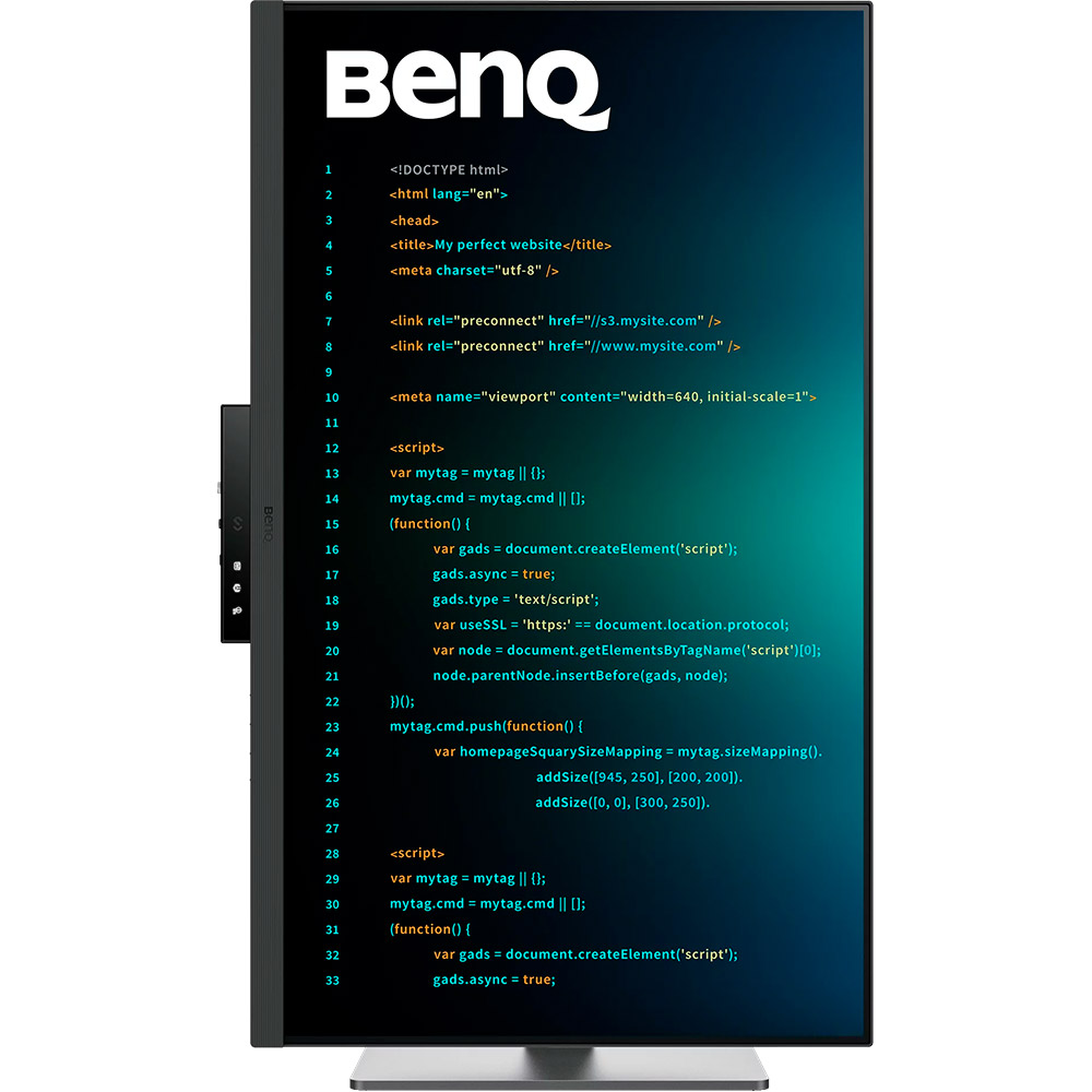 Монітор BENQ RD320U Metallic Grey (9H.LMSLA.TBE) Діагональ 31.5