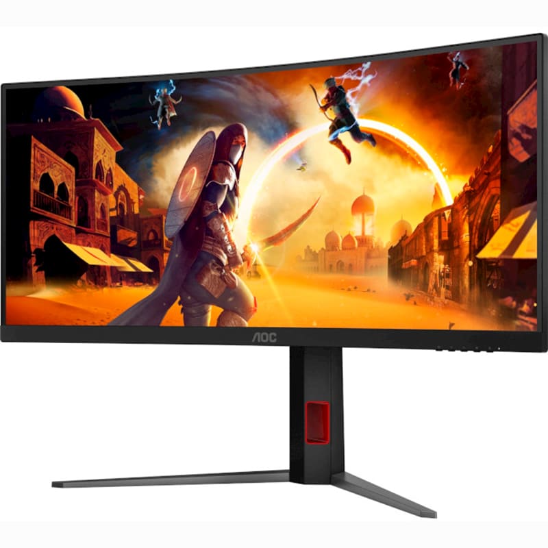 Фото 4 Монітор AOC 34" CU34G4 Black/Red