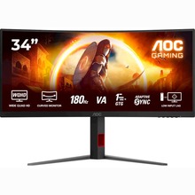 Монітор AOC 34" CU34G4 Black/Red