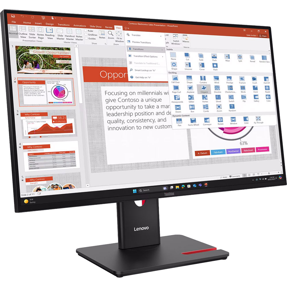 Монітор LENOVO ThinkVision T27-40 (64A5MAT6UA) Діагональ 27