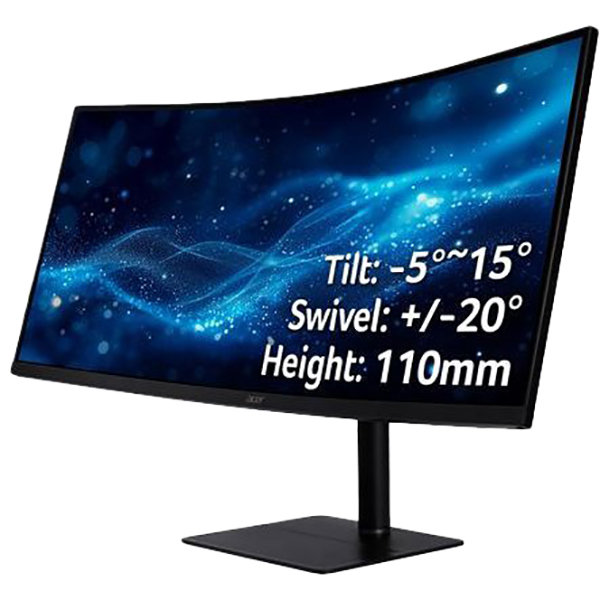 Монітор ACER 34" CZ342CURJ0bmiphuzx (UM.CC2EE.001) Роздільна здатність 3440 x 1440