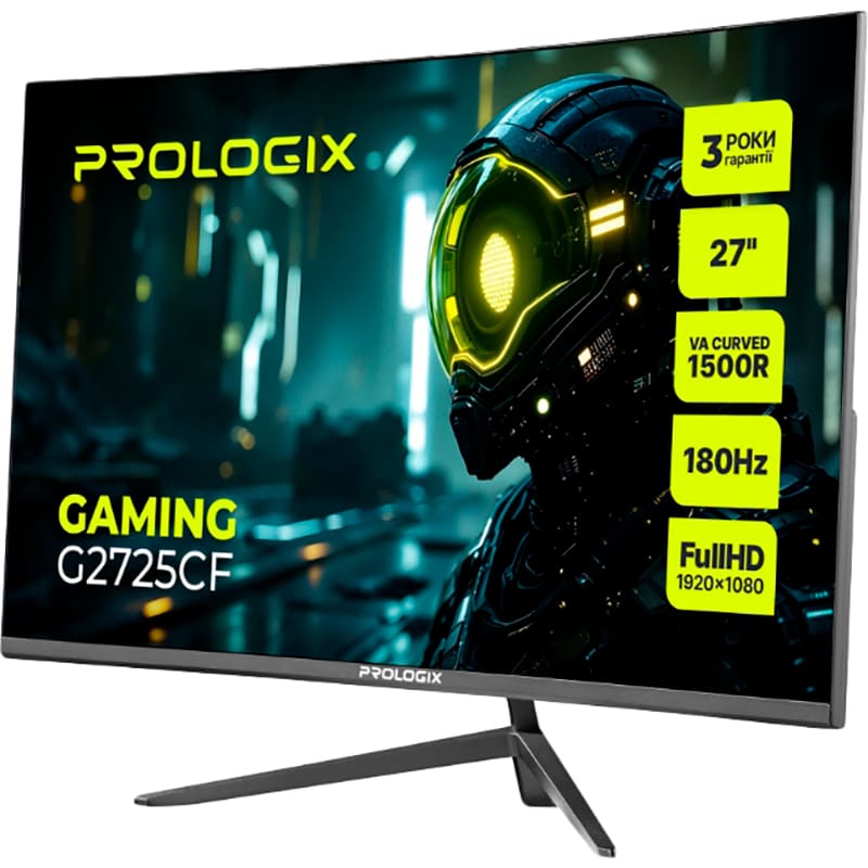 Монитор PROLOGIX Gaming G2725CF Разрешение 1920 x 1080