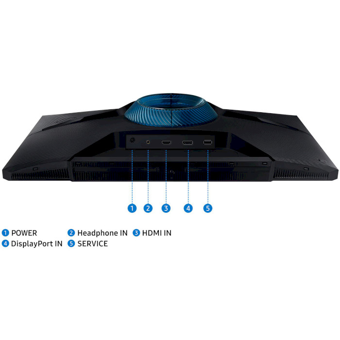 Фото 15 Монитор SAMSUNG 24" Odyssey G3 Black (LS24DG302EIXCI)