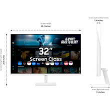 Монітор SAMSUNG 32" Smart M7 White (LS32FM703UIXUA)