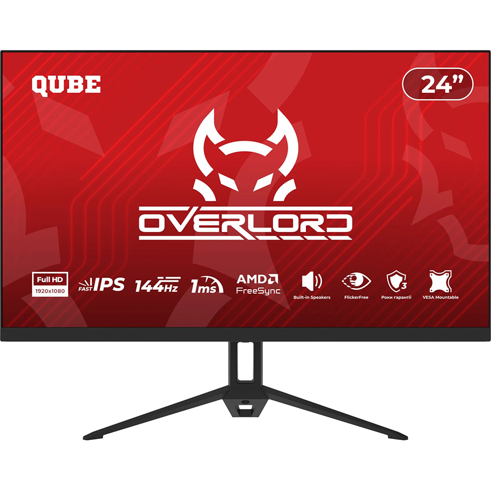 Монітор QUBE Overlord G24F144S Монітор QUBE Overlord G24F144S