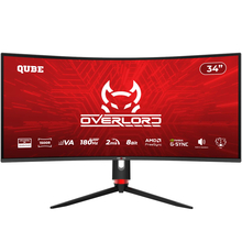 Монітор QUBE Overlord C34UQ180H Купити у Дніпрі - Монітор QUBE Overlord C34UQ180H