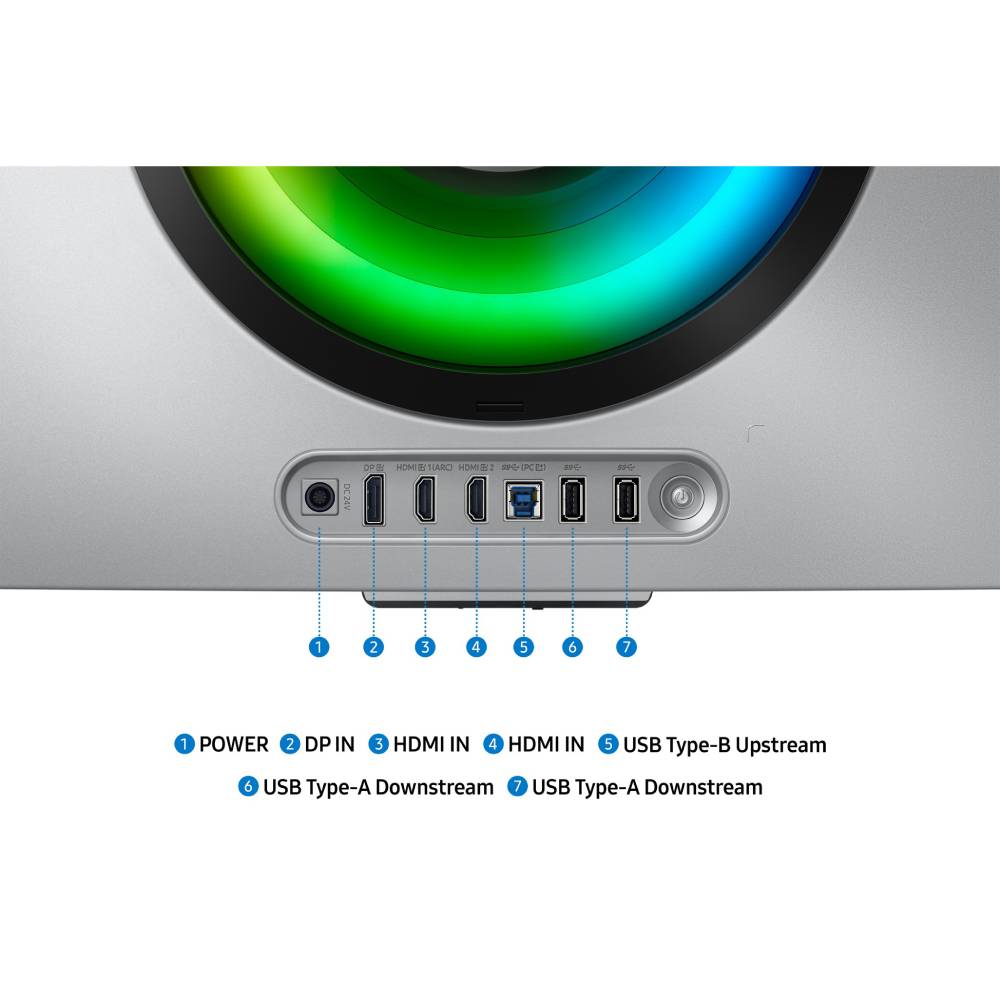 Огляд Монітор SAMSUNG 34" Odyssey Gaming G85SD Silver (LS34DG852SZXUA)