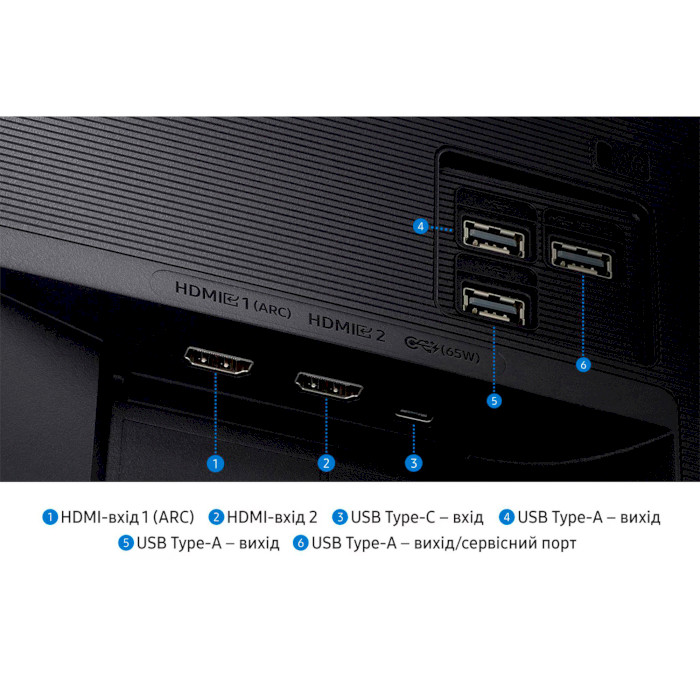 Замовити Монітор SAMSUNG 32" Smart M70F Black (LS32FM702UZXUA)