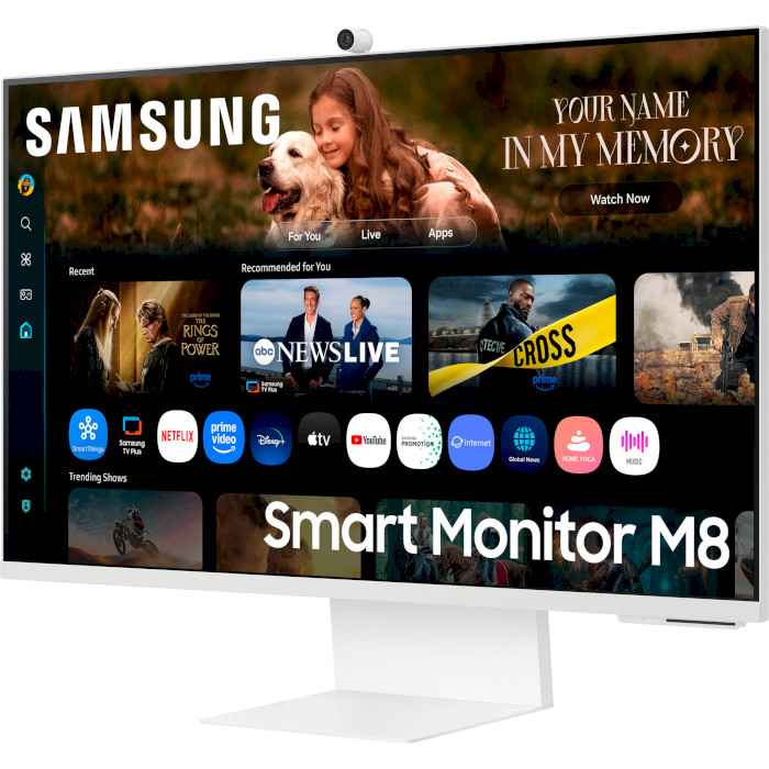 Монітор SAMSUNG 32" Smart M80F White (LS32FM803UZXUA) Діагональ 32