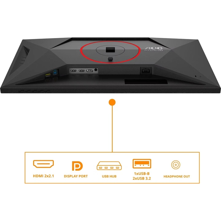 Огляд Монітор AOC Q27G4SRU Black/Red