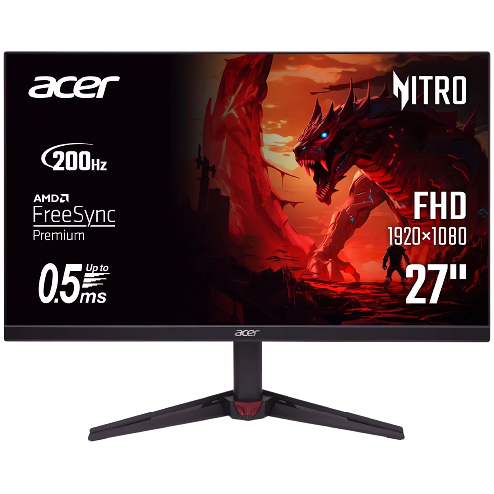 Монитор ACER 27" Nitro VG270X1bmiipx (UM.HV0EE.101) IPS FHD 200Hz 2*HDMI DP MM Black