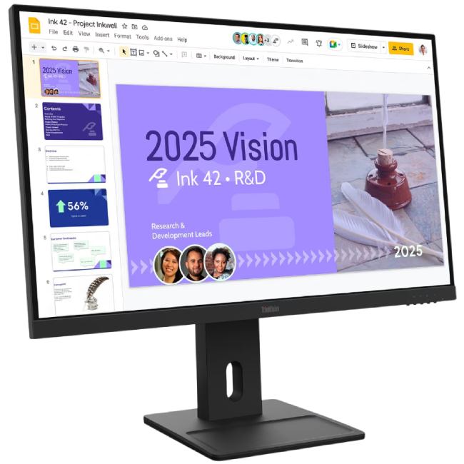 Монітор LENOVO ThinkVision E27Q-40 Raven Black (64BDGAT4EU) Матриця IPS
