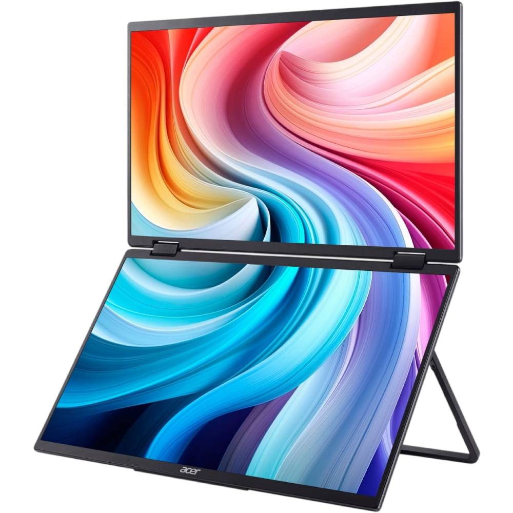 Монитор ACER 15.6" Dual Portable PD163QTbmiuux Black (UM.ZP3EE.011) Диагональ 15.6