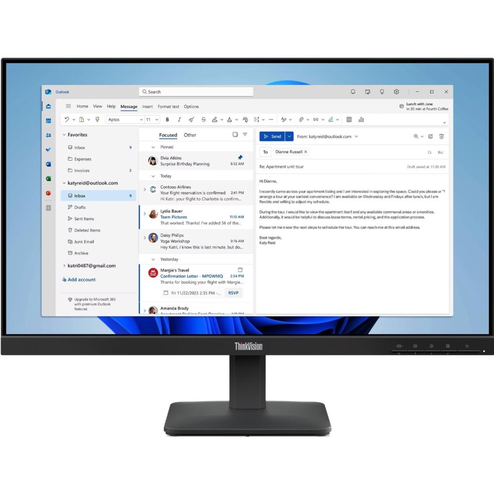 Монитор LENOVO ThinkVision S24-4e (64B5KAT1UA)