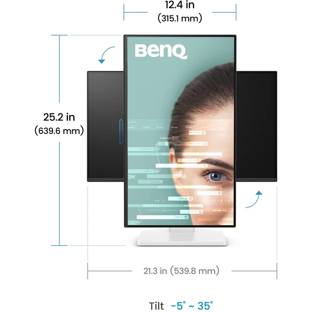У Фокстрот Монітор BENQ GW2490TC White (9H.LNMLA.TBE)