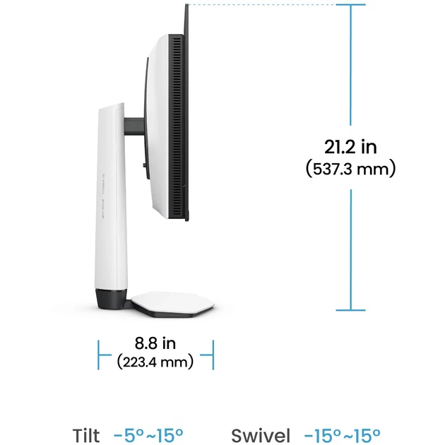 У Фокстрот Монітор BENQ EX271UZ White (9H.LP2LA.TBE)