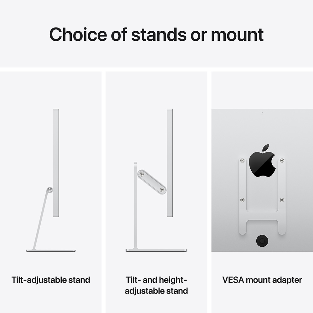 Заказать Монитор APPLE Studio Display Standard Glass Tilt- And Height-Adjustable Stand (MFEW4RU/A)