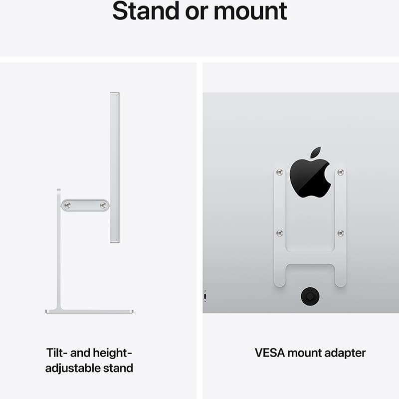 Заказать Монитор APPLE Studio Display XDR Nano-texture glass VESA Mount Adapter (Stand not included) (MFEQ4RU/A)