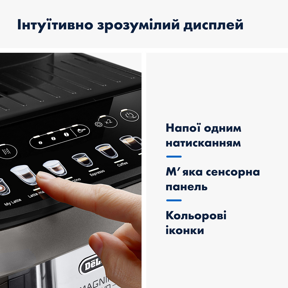 Кофемашина DELONGHI Magnifica Evo ECAM290.81.TB Кофемашина DELONGHI Magnifica Evo ECAM290.81.TB Используемый кофе зерна