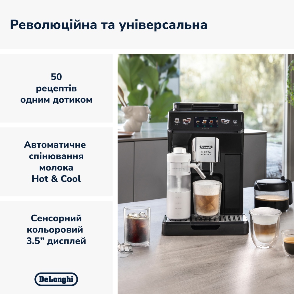 Кофемашина DELONGHI Eletta Explore ECAM450.65.G Графит Тип кофейная машина