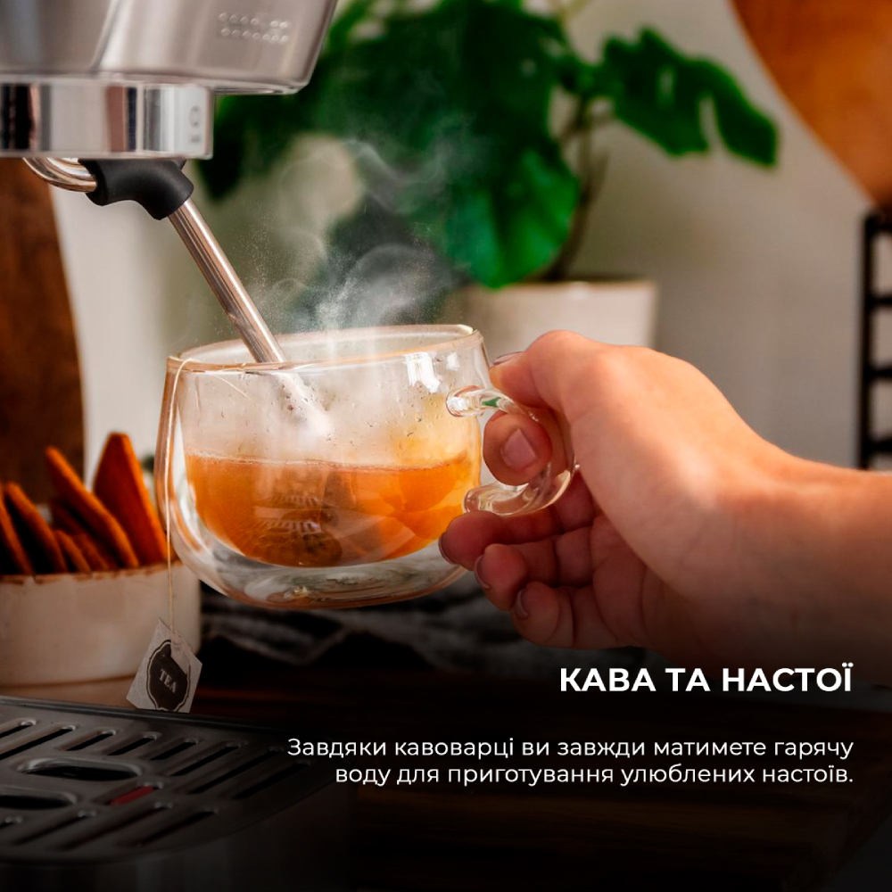 Фото Кавоварка CECOTEC Power Espresso 20 Steel Pro (CCTC-01984)