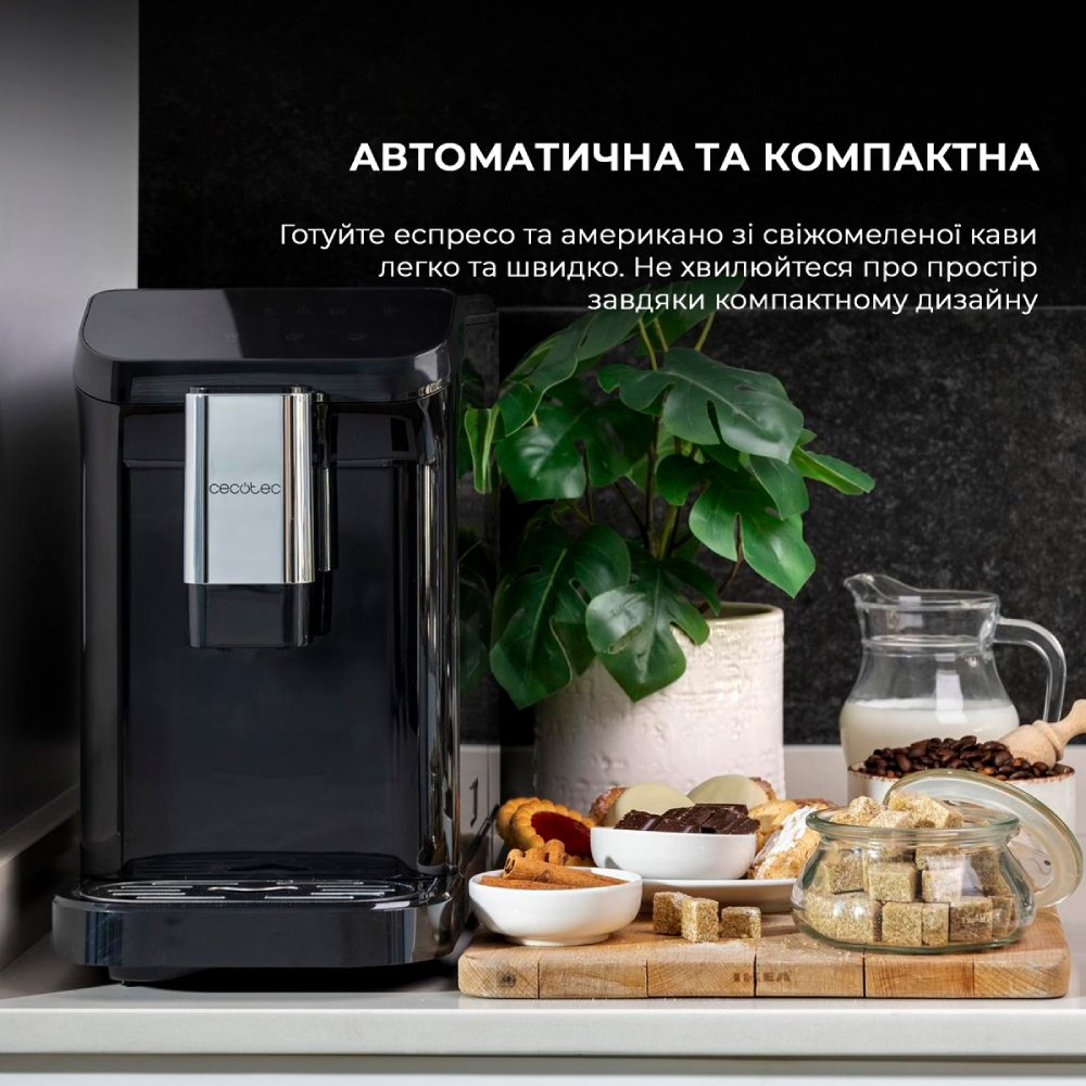 Кавомашина CECOTEC Cremmaet Macchia Black (CCTC-01599) Комплектація Кавомашина, Щітка для чищення, Посібник користувача