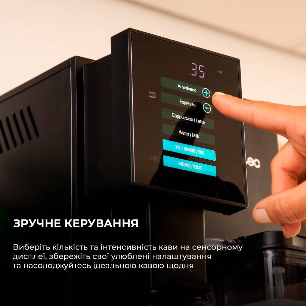 Зовнішній вигляд Кавомашина CECOTEC Cremmaet Compactccino Black (CCTC-01598)