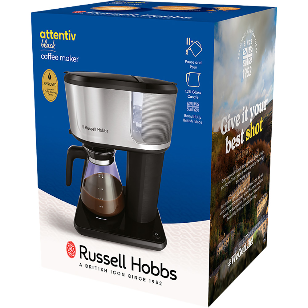 Изображение Кофеварка RUSSELL HOBBS 26840-56 Attentiv Black Coffee Maker (25182016001)