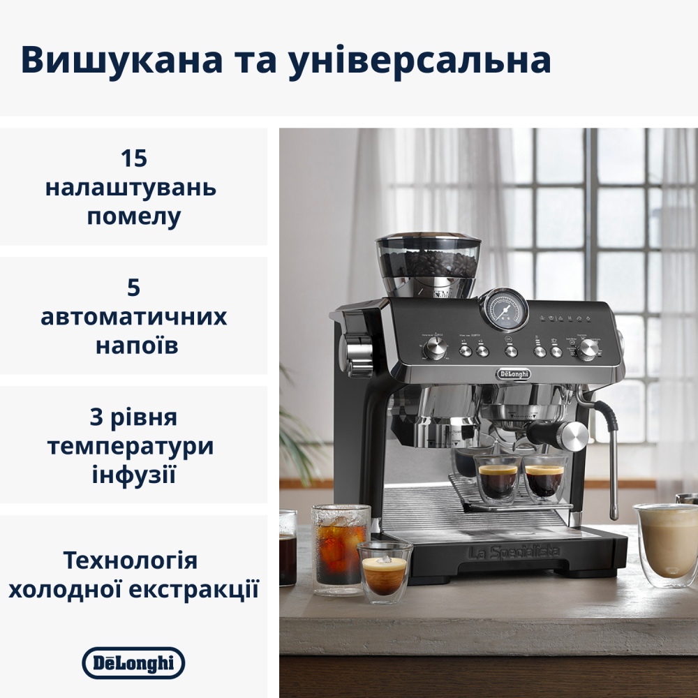 Кофемашина DELONGHI La Specialista Opera EC 9555.BK (132126097) Тип кофейная машина