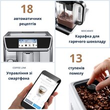 Кофемашина DELONGHI PrimaDonna Elite ECAM650.85.MS + Стайлер Dyson HS08 Airwrap ID Straight/Wavy Ceramic Patina/Topaz (533598-01) (комплект)