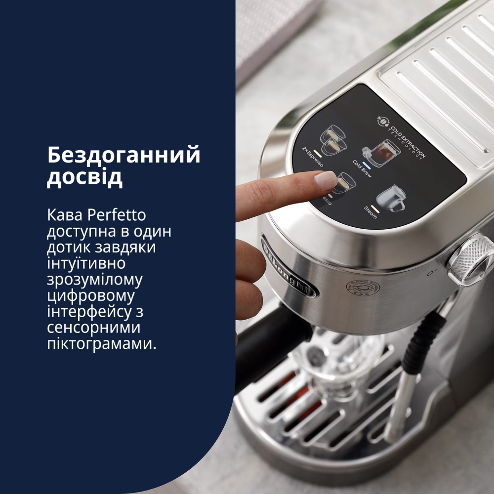 Кофеварка DELONGHI Dedica Duo EC890.M Мощность 1450