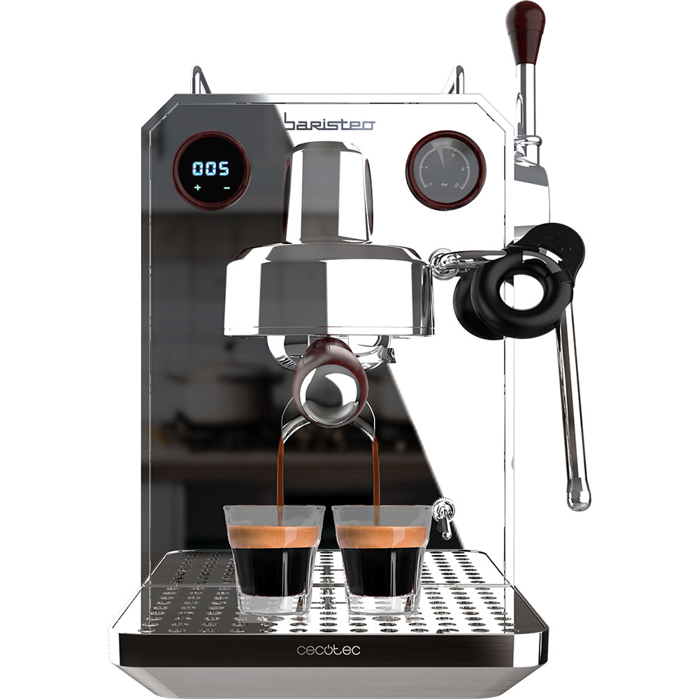 Кавоварка CECOTEC Baristeo Intima Silver (A01_EU01_100127) Комплектація Кавомашина, Кейс для зберігання аксесуарів, Портафільтр на 58 мм, Одинарний фільтр для кави 58 мм, Подвійний фільтр для кави 58 мм, Тампер для кави, Щітка для чищення, Фільтр для внутрішнього очищення, Документація