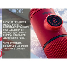 Портативна кавоварка WACACO Nanopresso з чохлом Рожева (WNANOPINK)